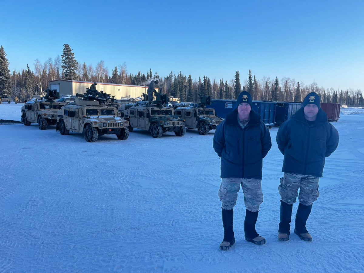 Oficiales en el ejercicio Frío Extremo organizado por la 11th Airborne Division del US Army en Alaska. Firma Ejército de Chile