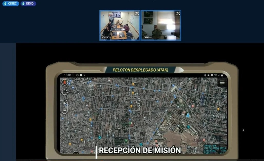 Exposición Sistema TAK. Firma Ejército de Chile