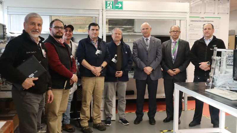 Visita de ejecutivos de Asmar Talcahuano Firma DTS