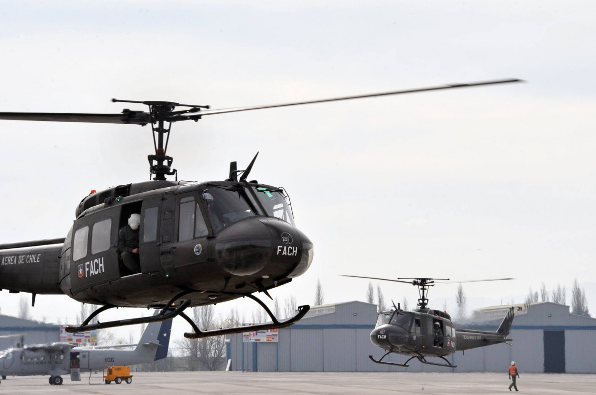 Helicópteros Bell UH 1H del Grupo de Aviación N°9 foto FACh